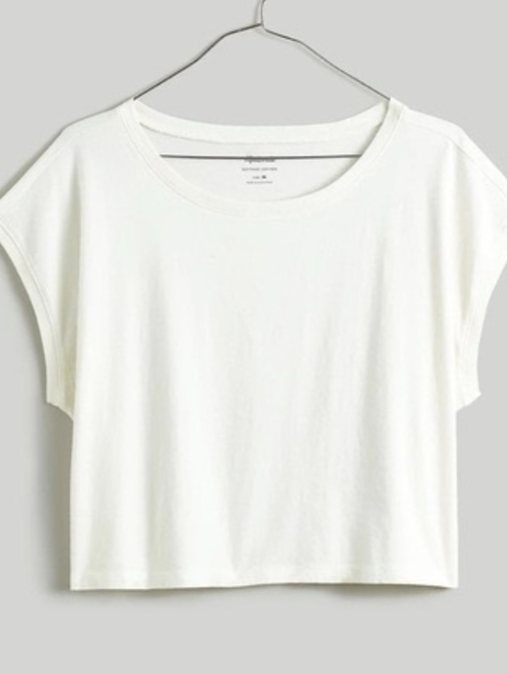 Madewell Women's Crewneck Boxy T-Shirt White Xl